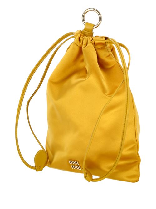 Yellow satin bag MIU MIU | 5NG0102CTBF065Y